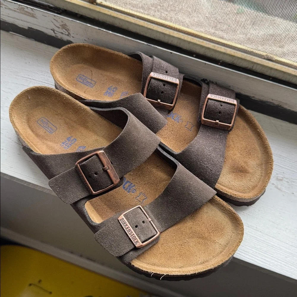 Brown Double Strap Sandals - Picture 4 of 5